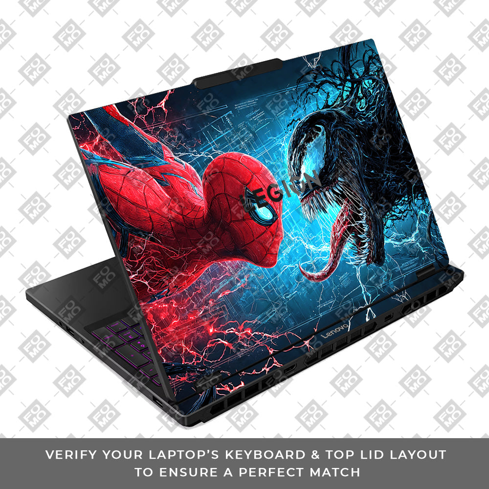 Spiderman vs Venom Showdown Lenovo Legion 5 15IRX10 3D Laptop Skin