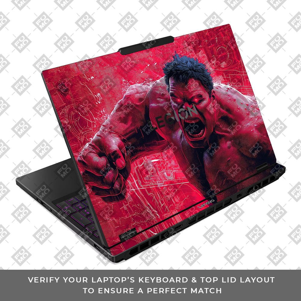 Gamma Rage Red Hulk Lenovo Legion 5 15IRX10 Laptop Skin