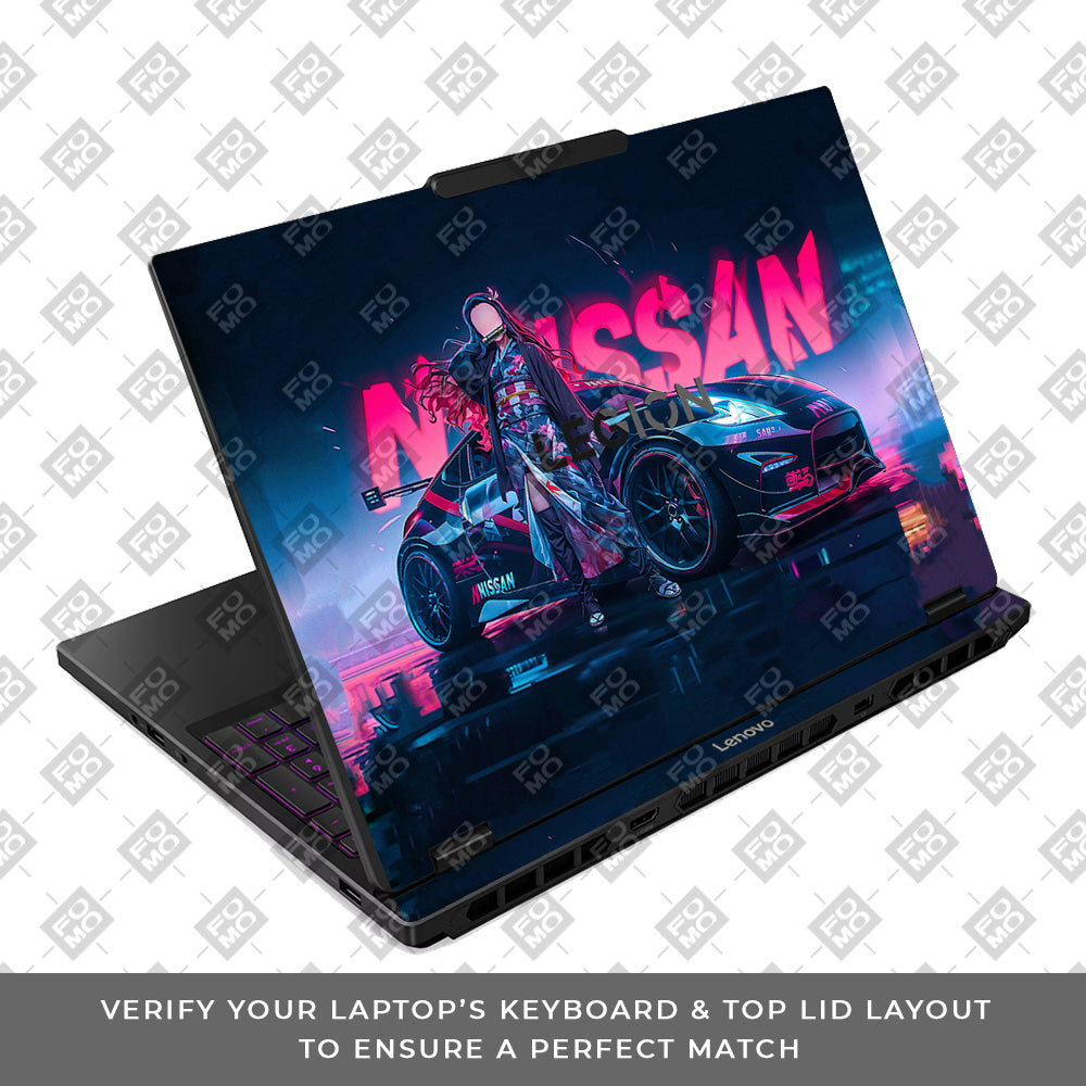 Neon Bloom Nezuko Racer Lenovo Legion 5 15IRX10 Laptop Skin