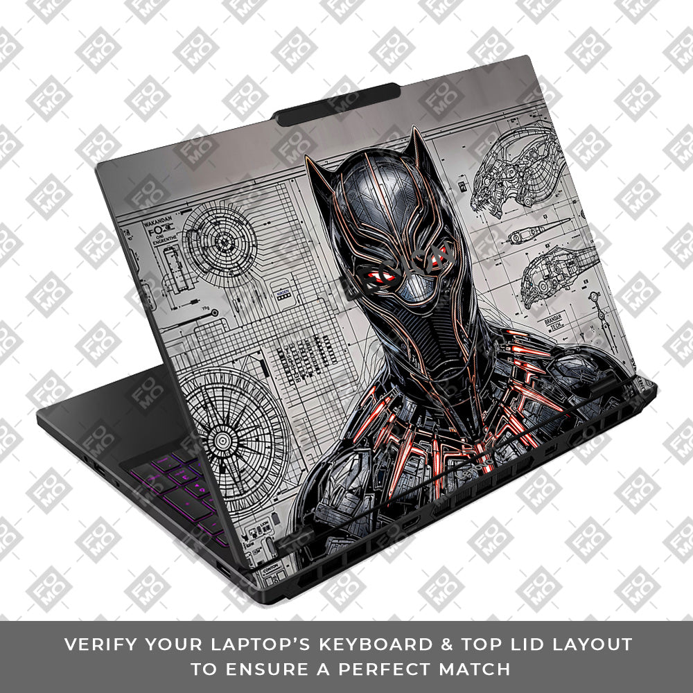 Black Panther Vibranium Tech Lenovo Legion 5 15IRX10 3D Laptop Skin