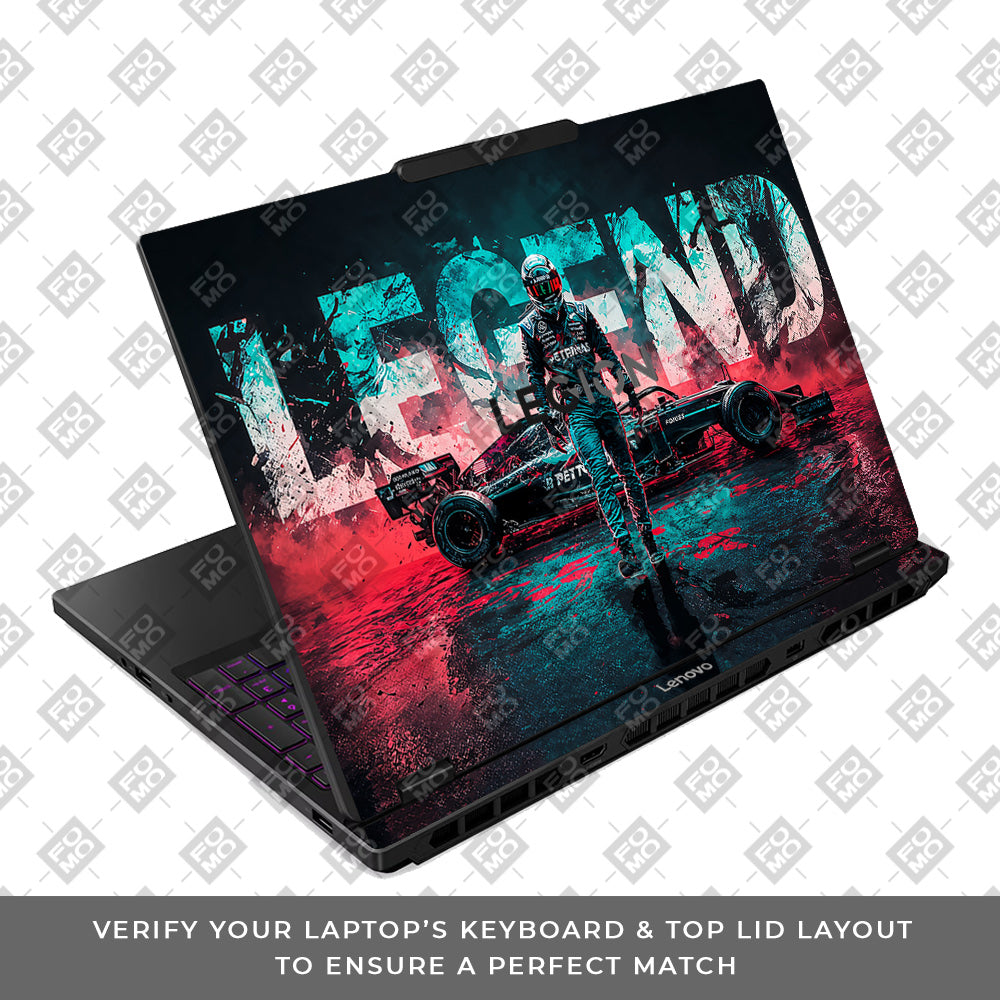 F1 Legend Racer Lenovo Legion 5 15IRX10 Laptop Skin