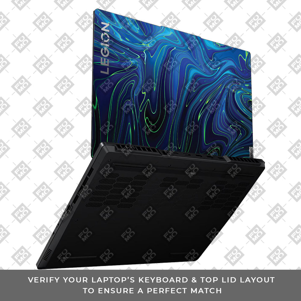 Cobalt Liquid Design Lenovo Legion 5 15ARP8 Laptop Skin