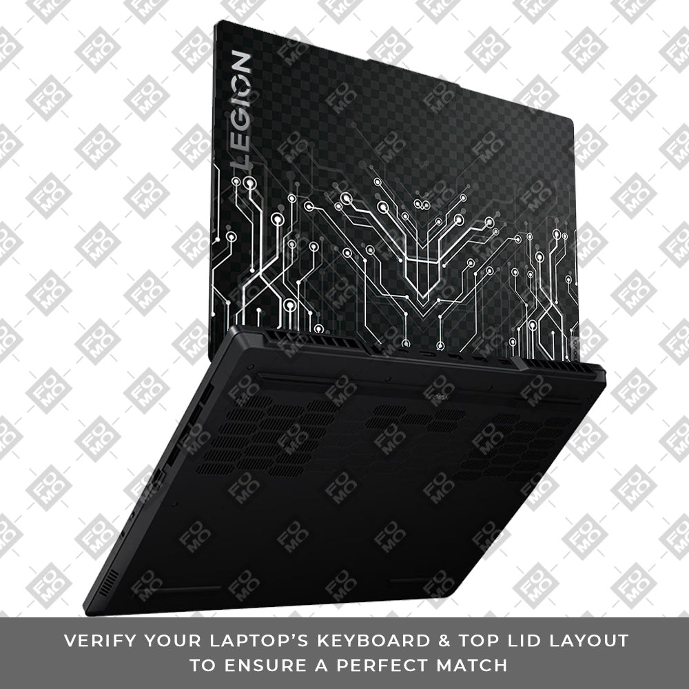 Black Digital Circuit Lenovo Legion 5 15ARP8 Laptop Skin