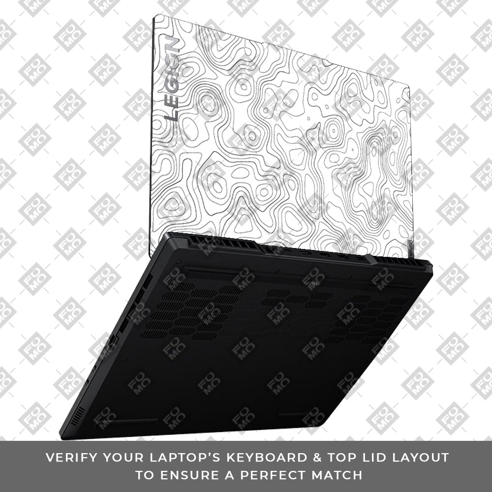 White Contour Design Lenovo Legion 5 15ARP8 Laptop Skin