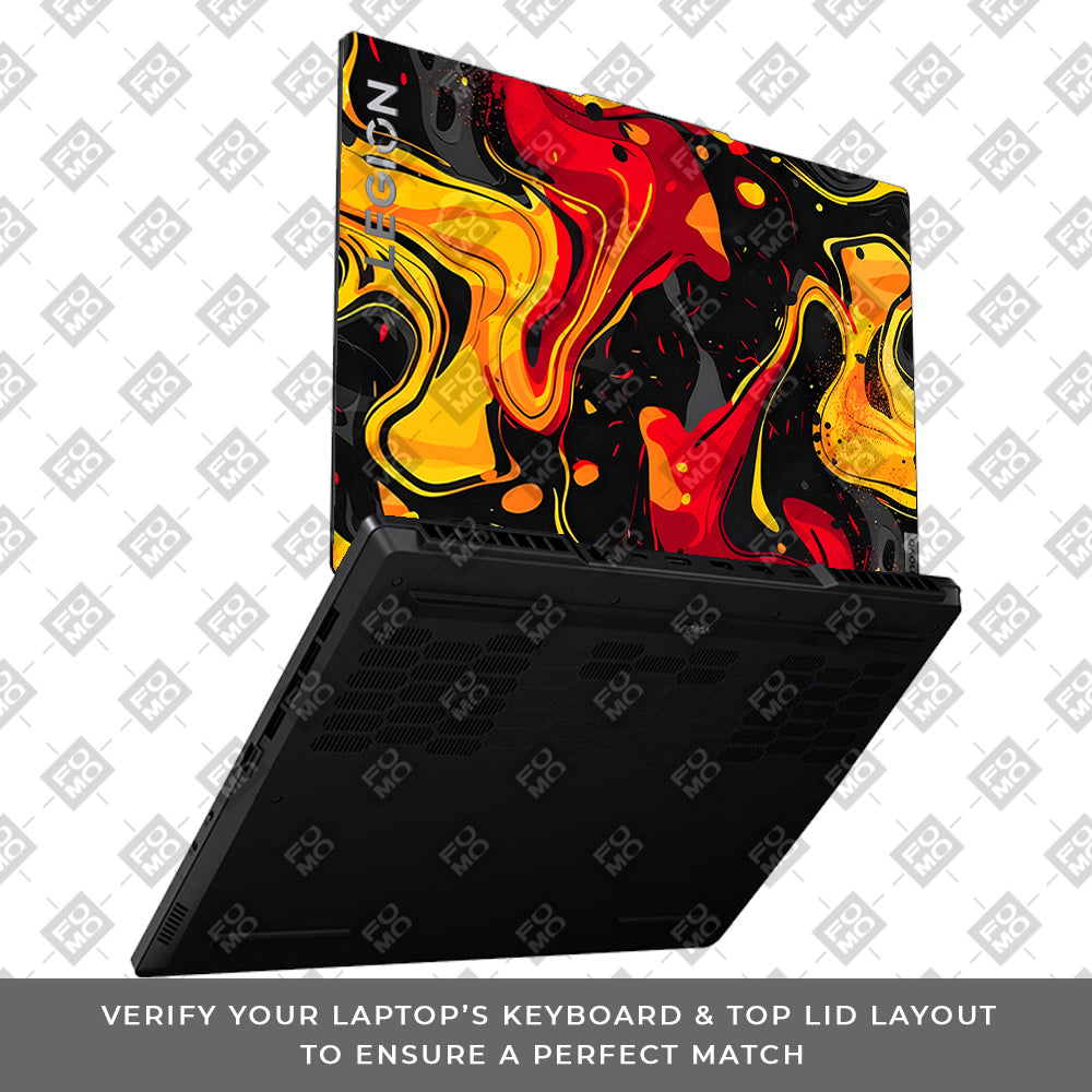 Lava Burst Lenovo Legion 5 15ARP8 Laptop Skin