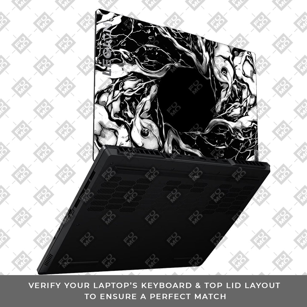 Spiderman Web Black Lenovo Legion 5 15ARP8 Laptop Skin