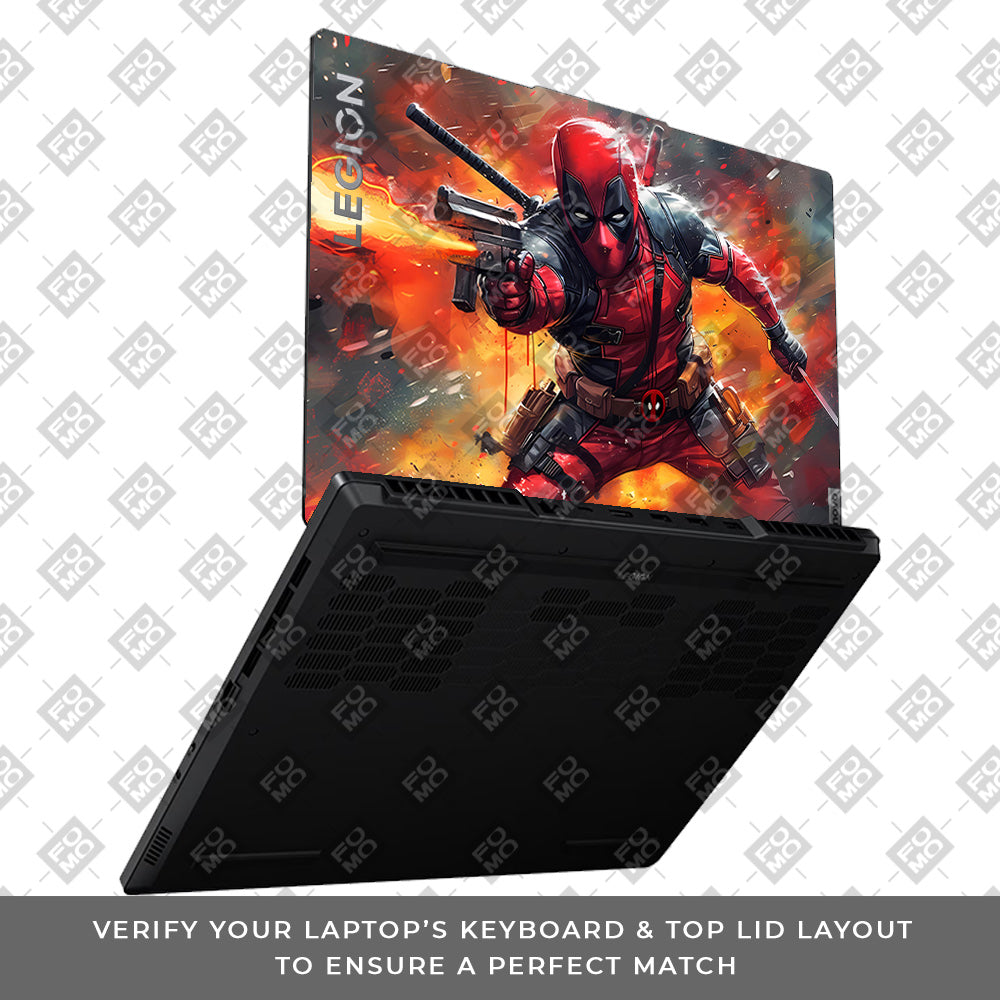 Deadpool in Action Lenovo Legion 5 15ARP8 Laptop Skin