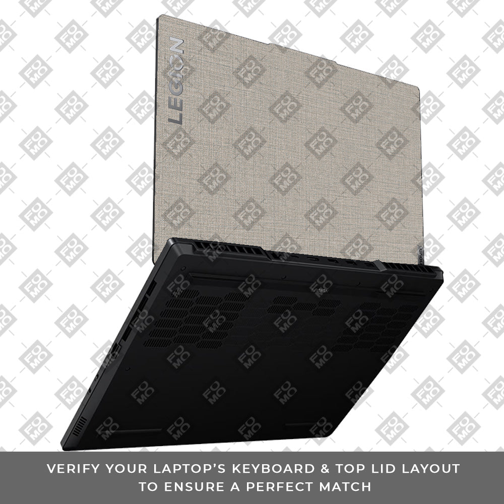 Textured Fabric Grey Lenovo Legion 5 15ARP8 Laptop Skin