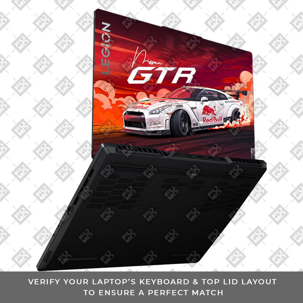 Nissan GTR Red Bull Drift Fury Lenovo Legion 5 15ARP8 Laptop Skin