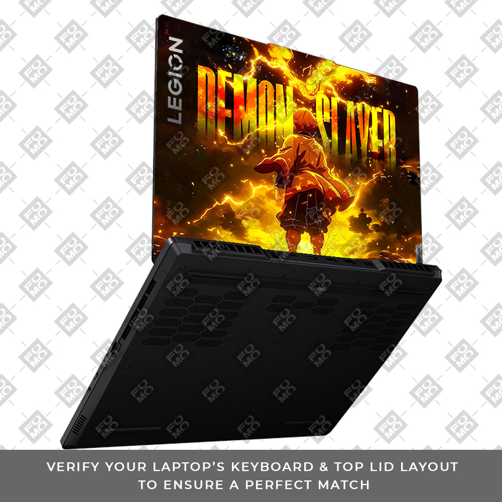 Zenitsu Lightning Strike Lenovo Legion 5 15ARP8 Laptop Skin