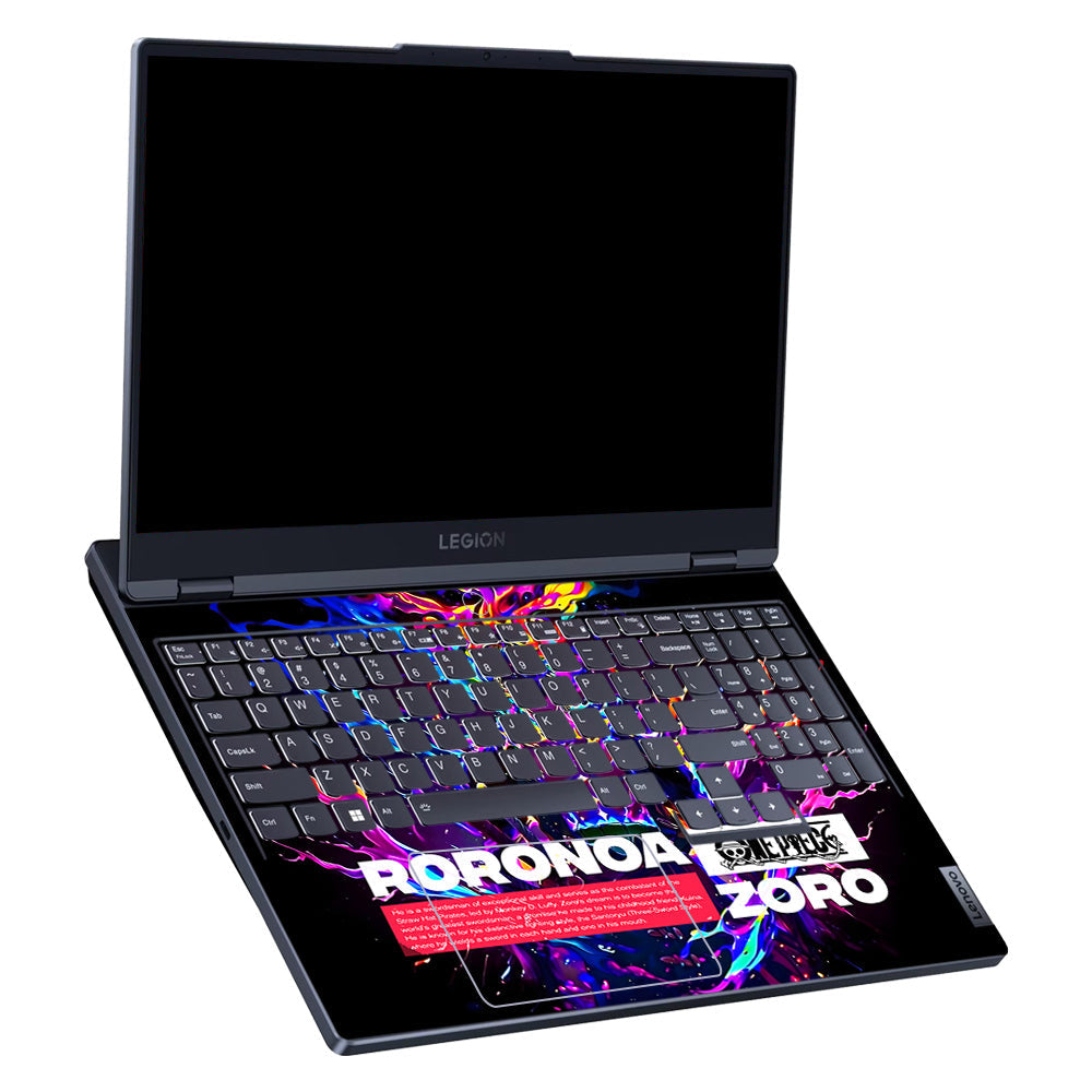 Zoro with Neon Flames Lenovo Legion 5 15ARP8 Laptop Skin