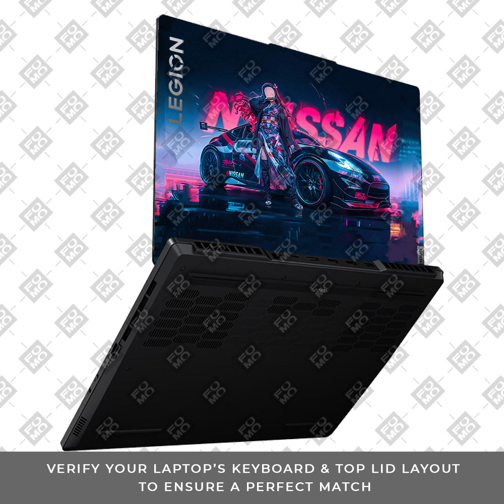 Neon Bloom Nezuko Racer Lenovo Legion 5 15ARP8 Laptop Skin