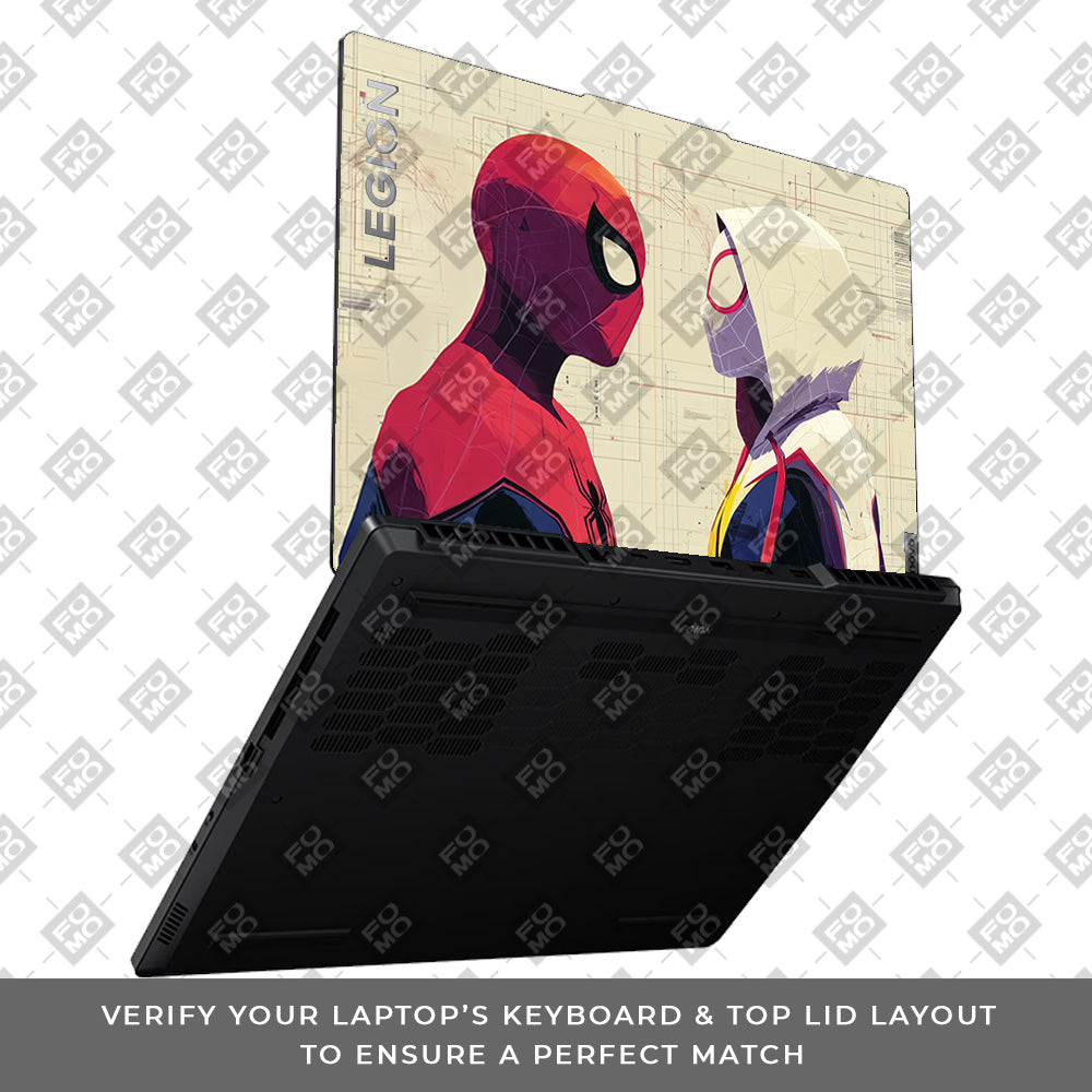 Spider Man X Spider Gwen Lenovo Legion 5 15ARP8 Laptop Skin