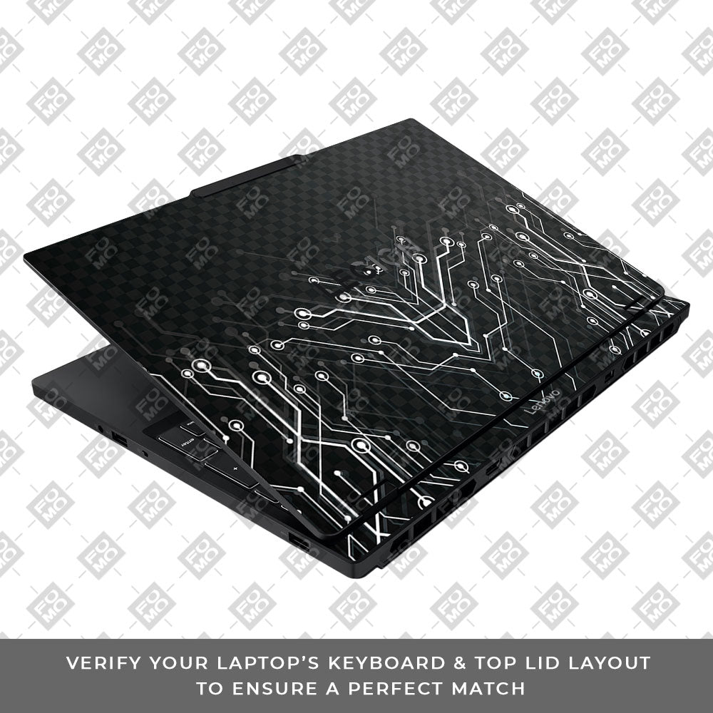 Black Digital Circuit Lenovo Legion 5 15IAX10 Laptop Skin
