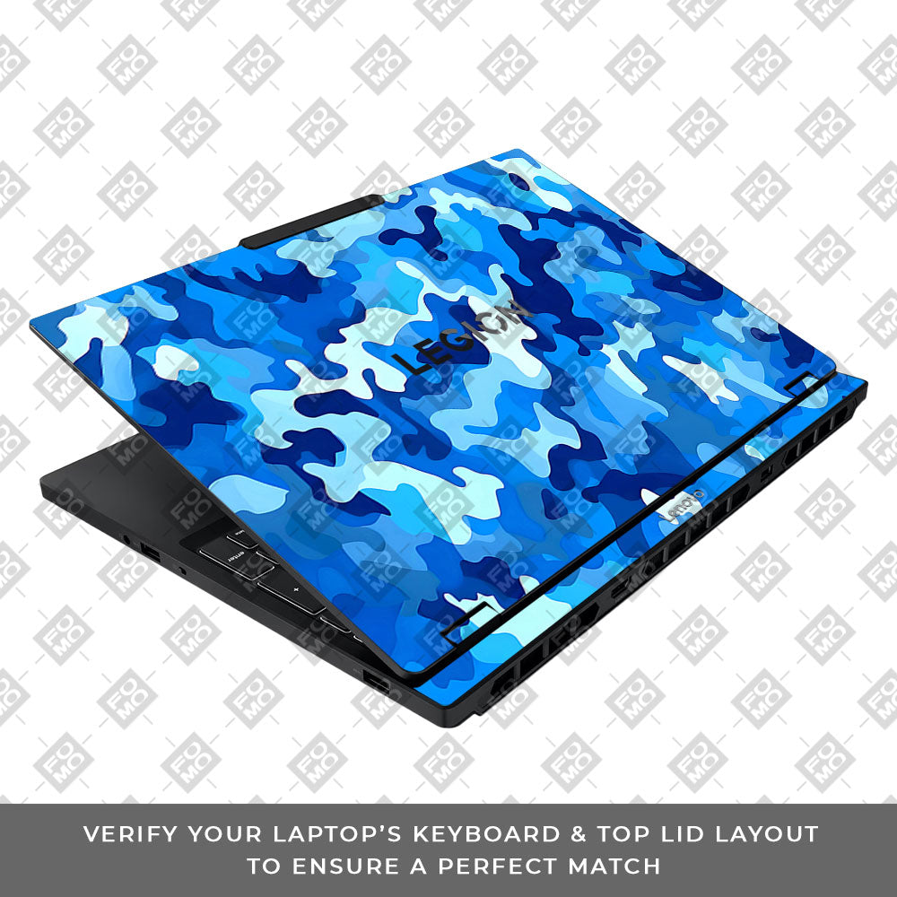 Arctic Blue Camo Pattern Lenovo Legion 5 15IAX10 Laptop Skin