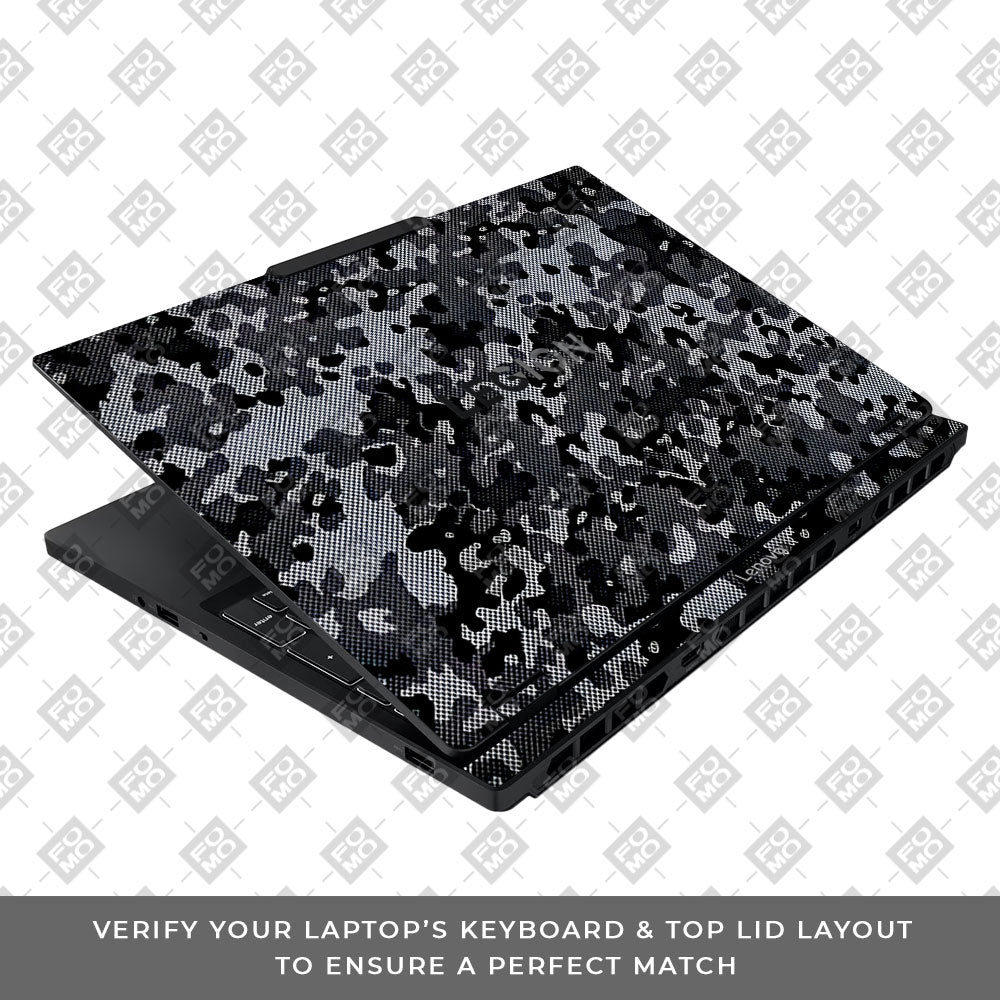 Stealth Grey Camo Lenovo Legion 5 15IAX10 Laptop Skin