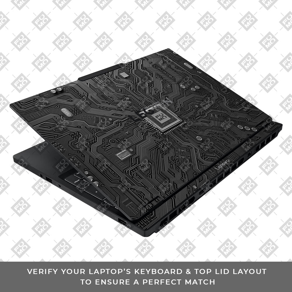FOMO Circuit Dark Mode Lenovo Legion 5 15IAX10 Laptop Skin