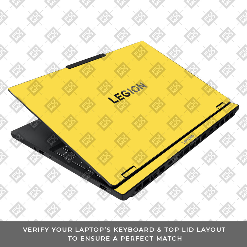 Textured Yellow Lenovo Legion 5 15IAX10 Laptop Skin
