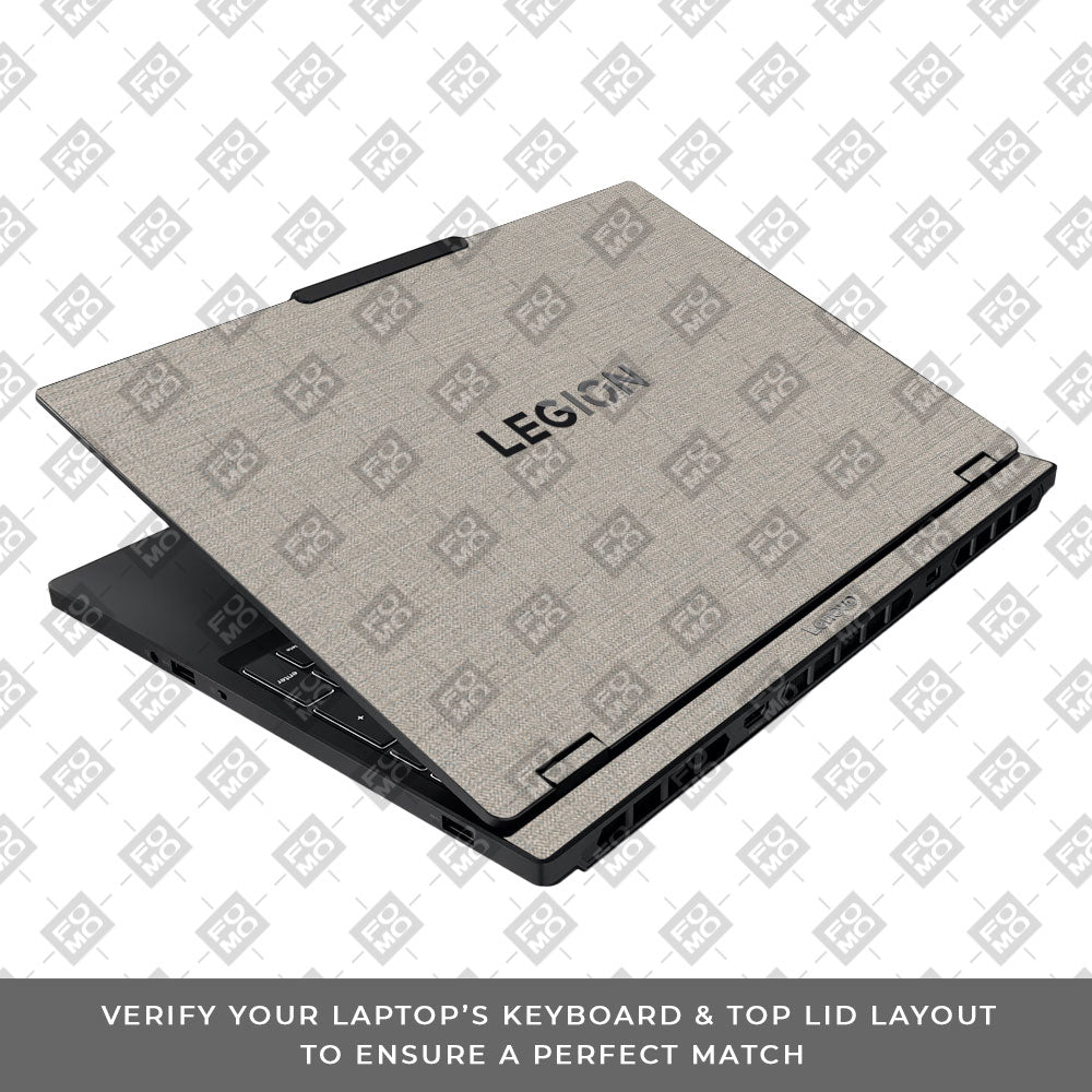 Textured Fabric Grey Lenovo Legion 5 15IAX10 Laptop Skin