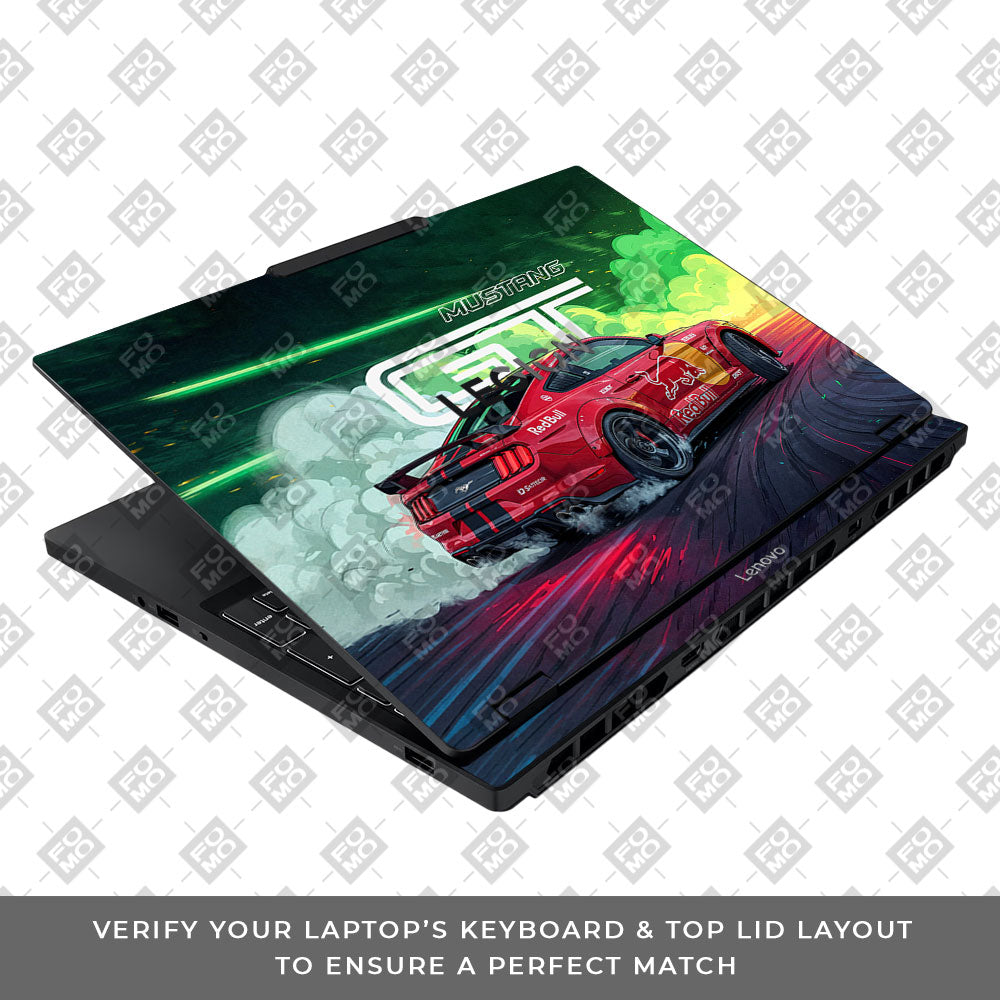 Mustang GT Red Bull Drift Beast Lenovo Legion 5 15IAX10 Laptop Skin