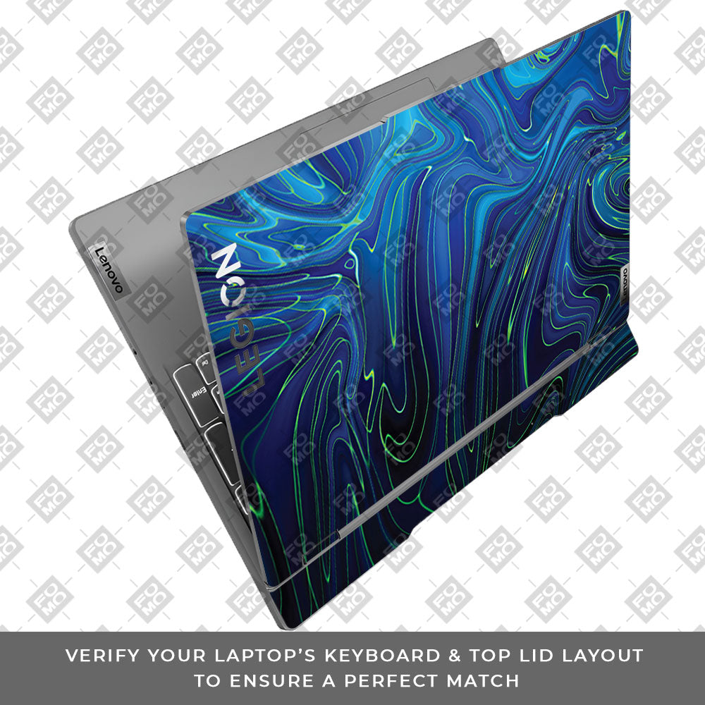 Cobalt Liquid Design Lenovo Legion 5 15IRX9 Laptop Skin