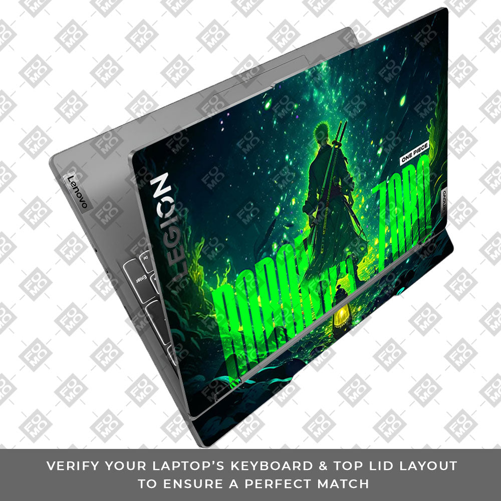 Roronoa Zoro Green Fury Lenovo Legion 5 15IRX9 Laptop Skin