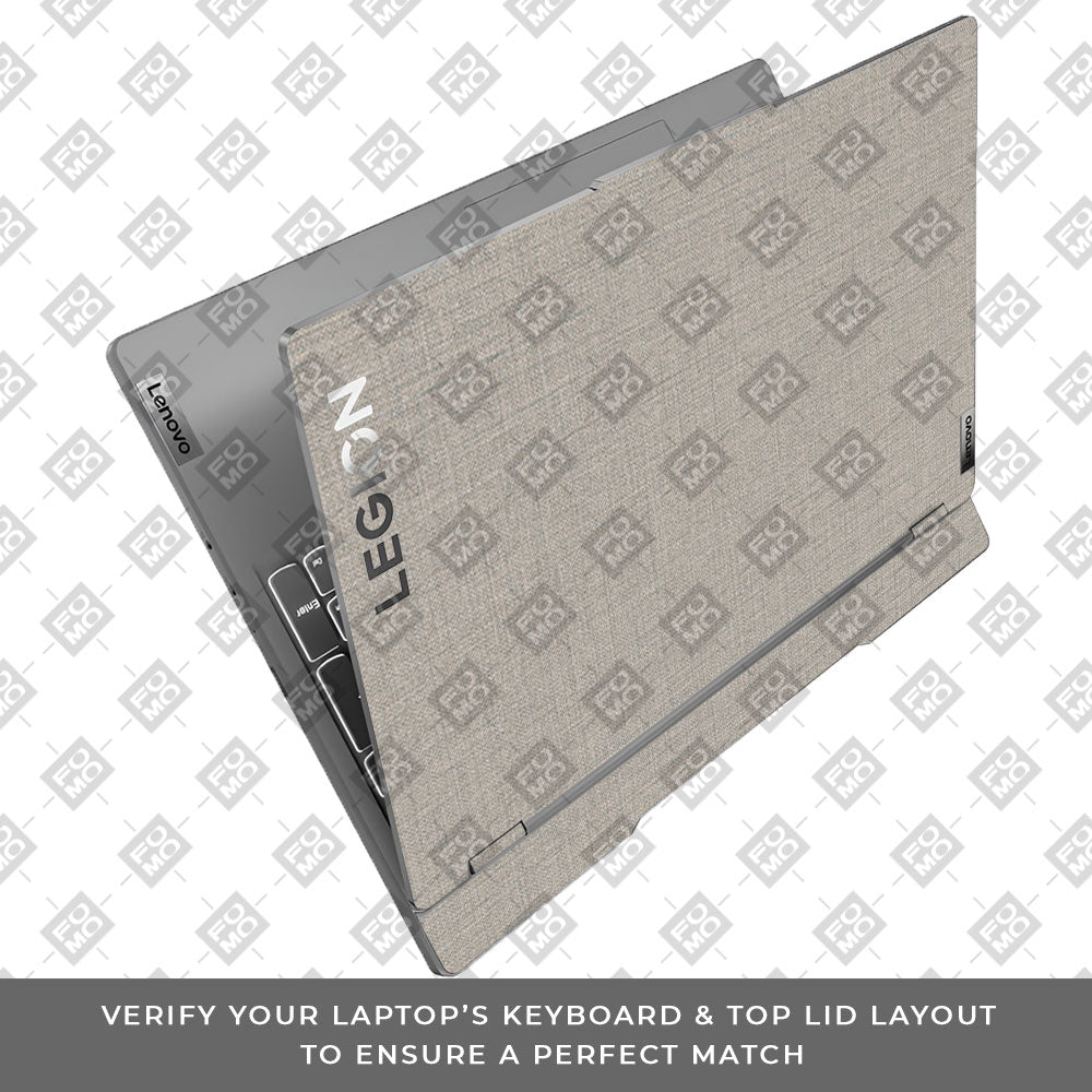 Textured Fabric Grey Lenovo Legion 5 15IRX9 Laptop Skin