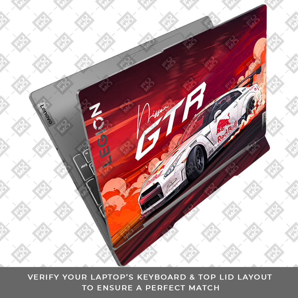 Nissan GTR Red Bull Drift Fury Lenovo Legion 5 15IRX9 Laptop Skin