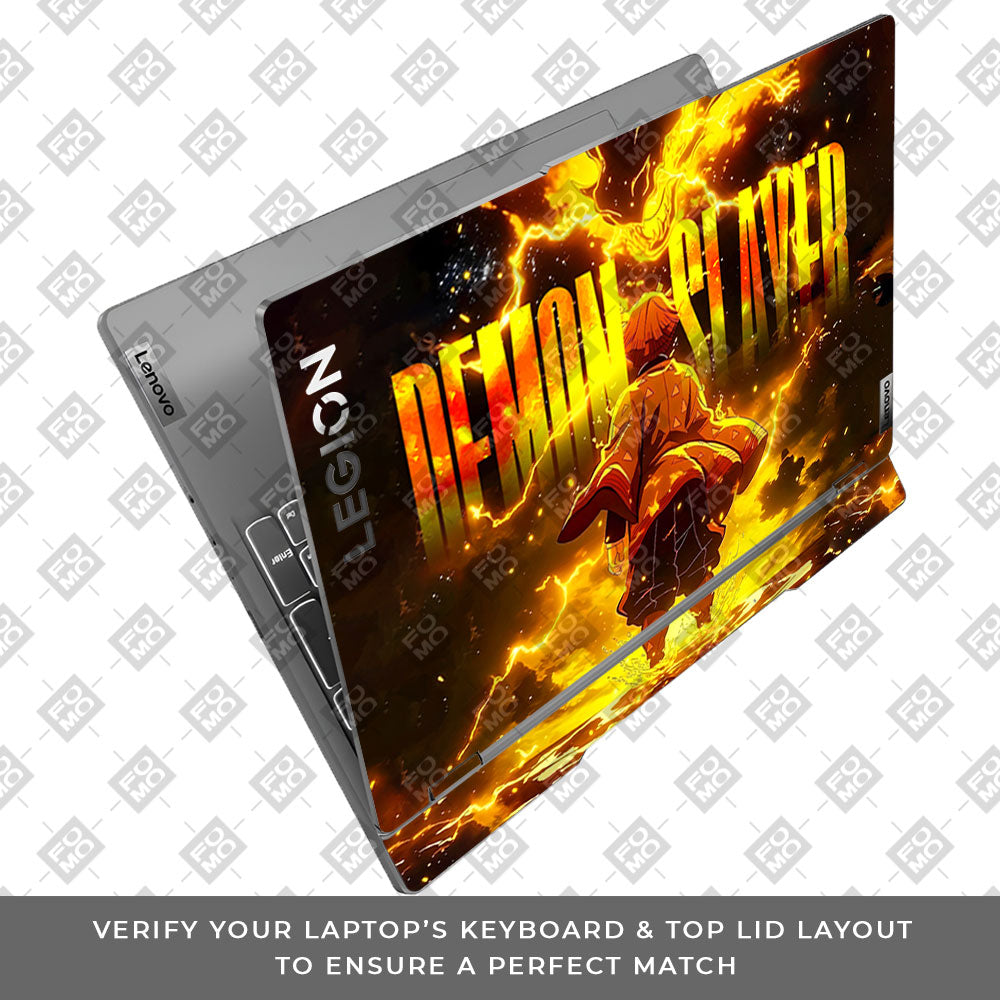 Zenitsu Lightning Strike Lenovo Legion 5 15IRX9 Laptop Skin