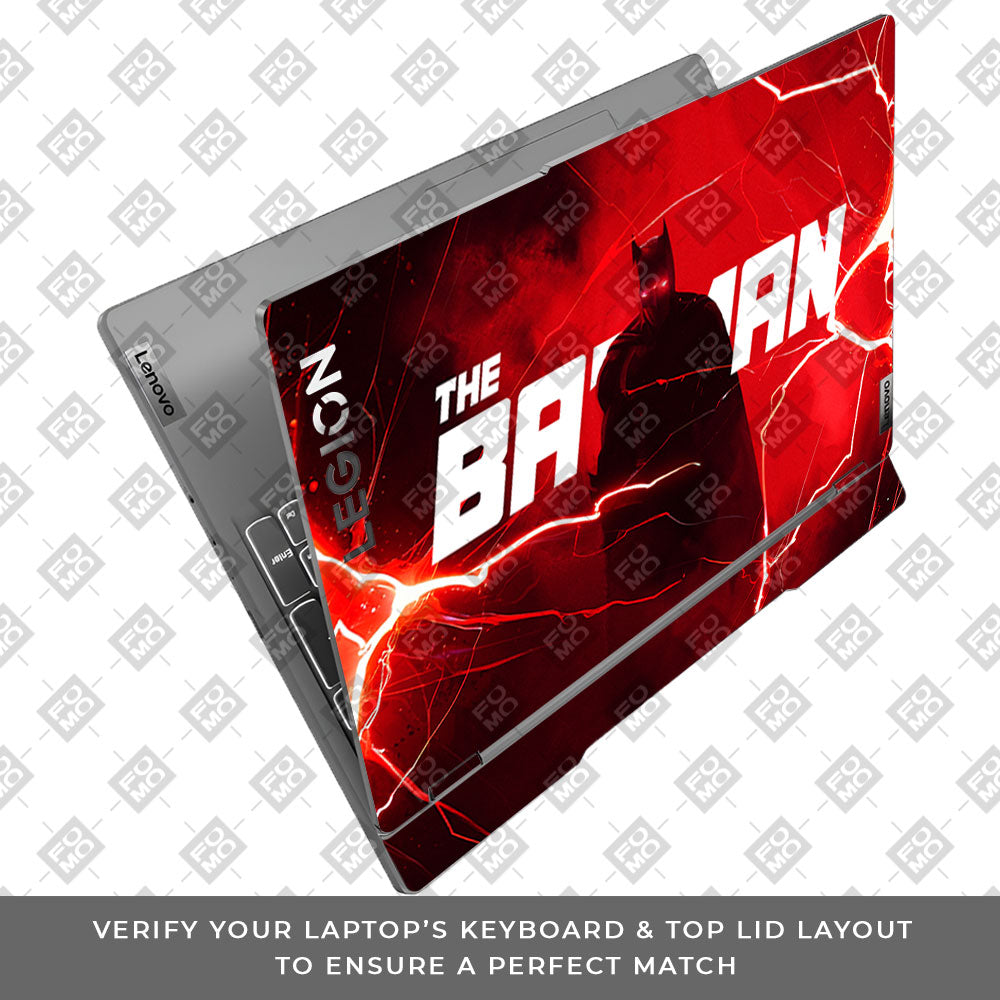 Red Rage Batman Lenovo Legion 5 15IRX9 3D Laptop Skin