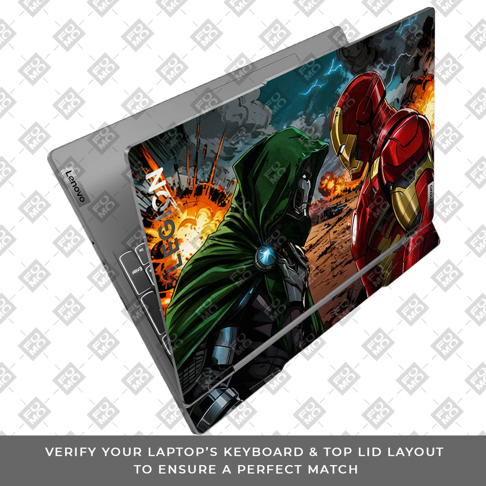 Iron Man vs Doom Lenovo Legion 5 15IRX9 3D Laptop Skin