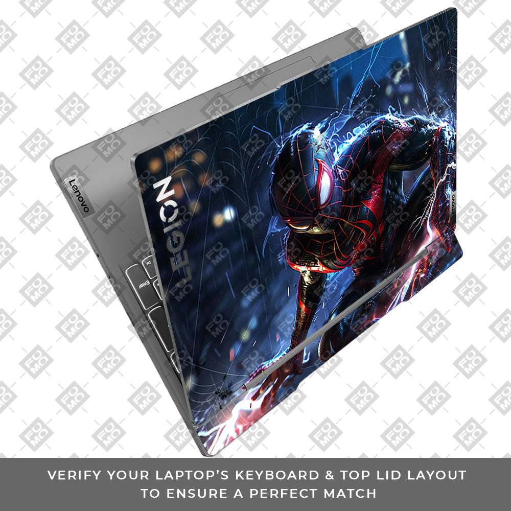 Miles Morales Shockwave Lenovo Legion 5 15IRX9 3D Laptop Skin