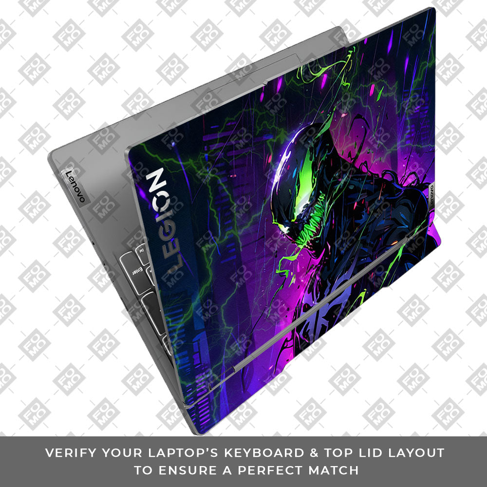 Venom Chaos Surge Lenovo Legion 5 15IRX9 3D Laptop Skin