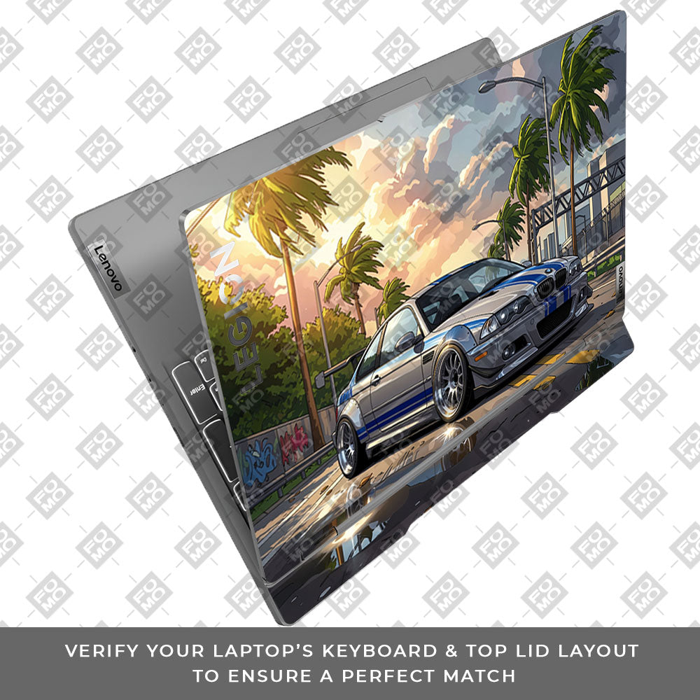Street Icon BMW E46 Drift Legend Lenovo Legion 5 15IRX9 Laptop Skin