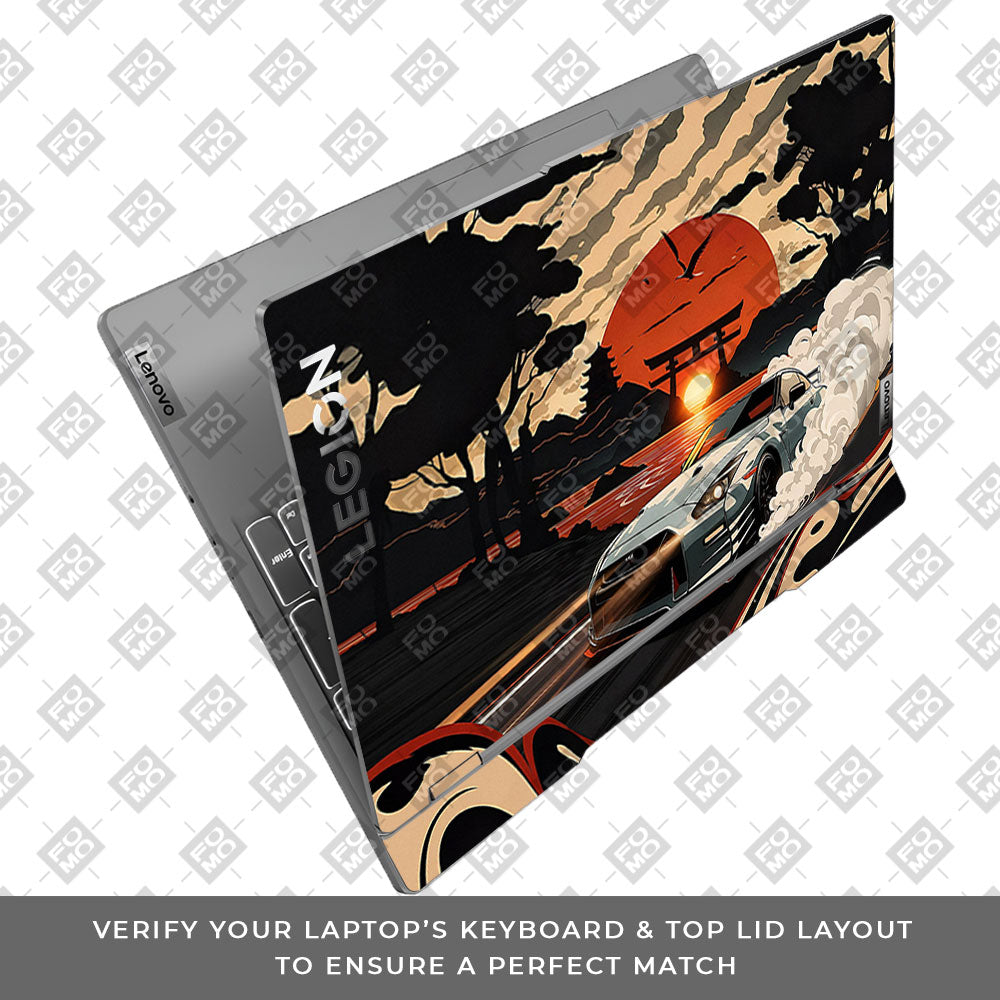 Samurai Rising Sun GTR Lenovo Legion 5 15IRX9 Laptop Skin