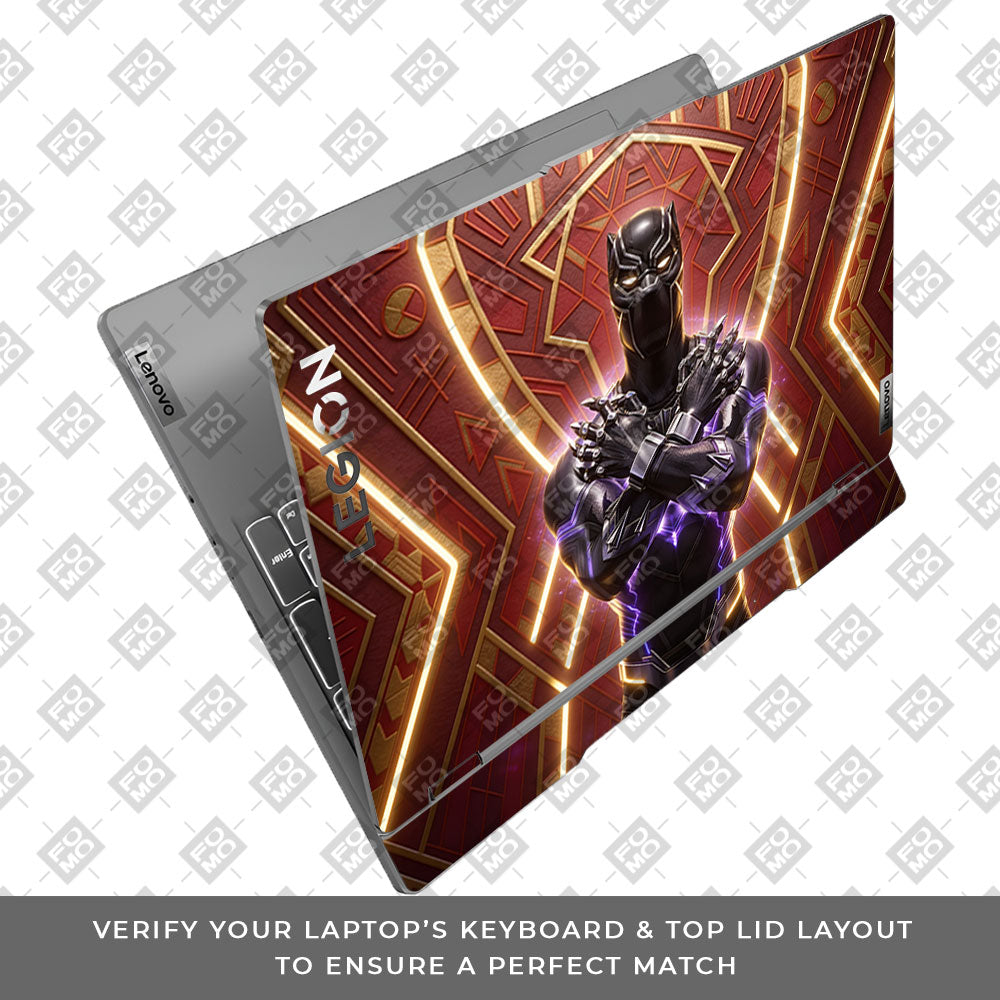Black Panther Wakanda's King Lenovo Legion 5 15IRX9 3D Laptop Skin
