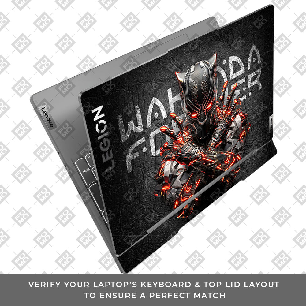 Black Panther Glowing Fury Lenovo Legion 5 15IRX9 Laptop Skin