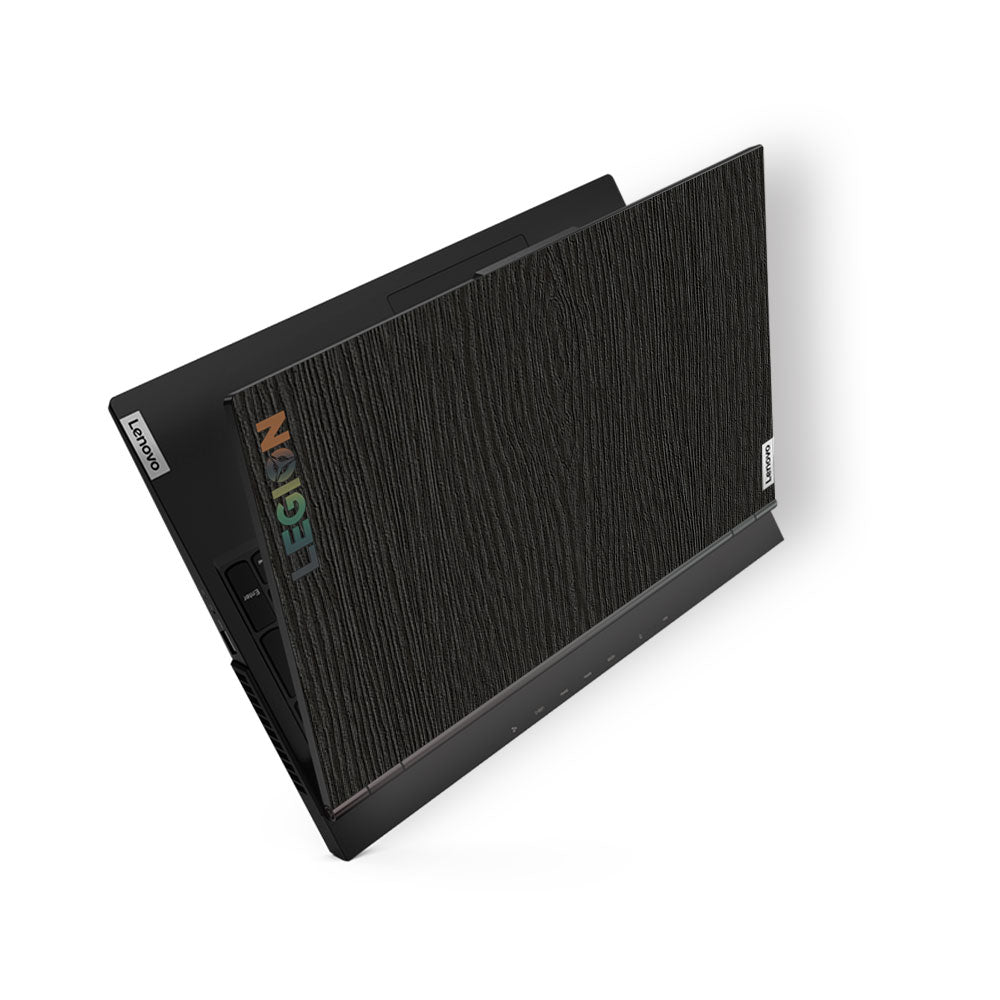 Textured Black Wood Lenovo Legion 5 15ARH05 Laptop Skin