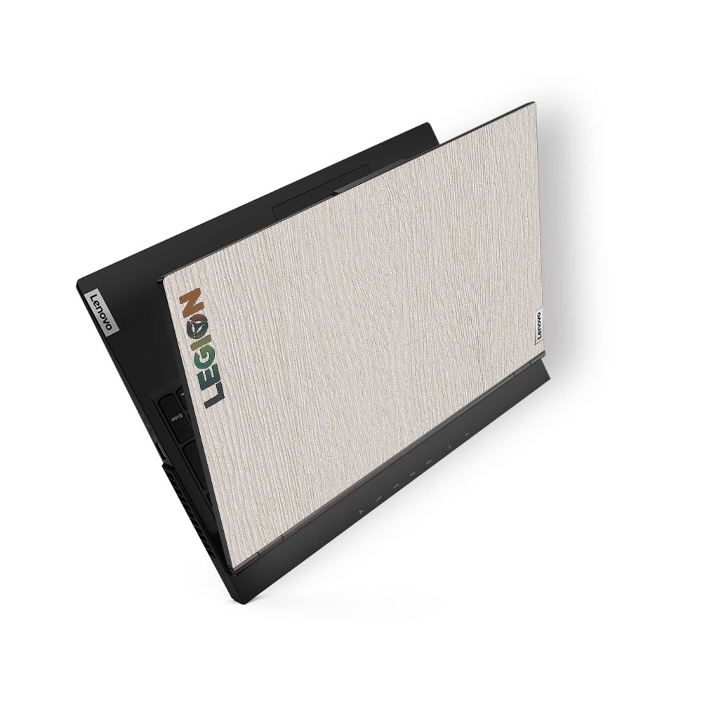 Textured White Wood Lenovo Legion 5 15ARH05 Laptop Skin