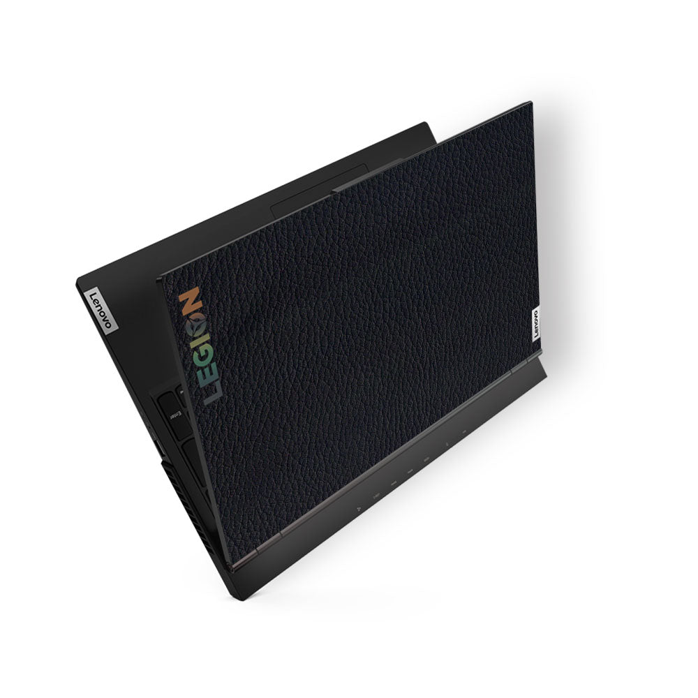 Textured Black Leather Lenovo Legion 5 15ARH05 Laptop Skin