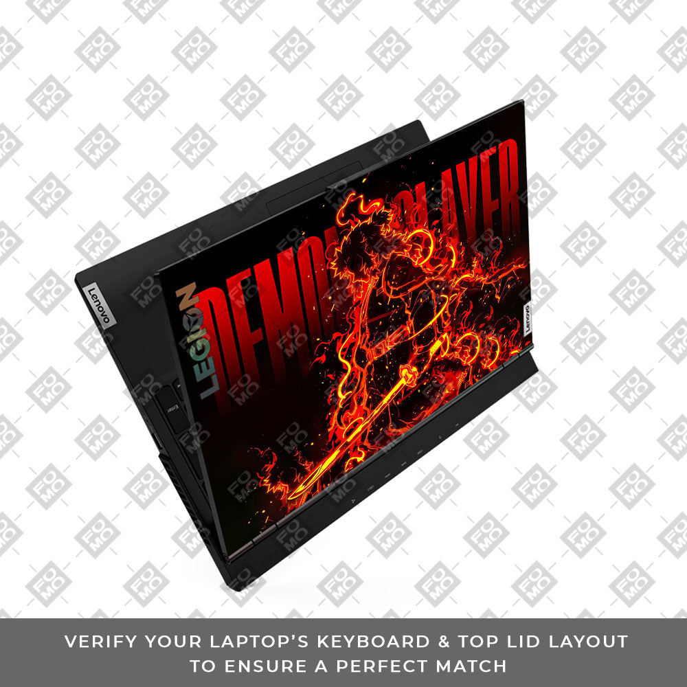 Rengoku Blazing Inferno Lenovo Legion 5 15ARH05 Laptop Skin
