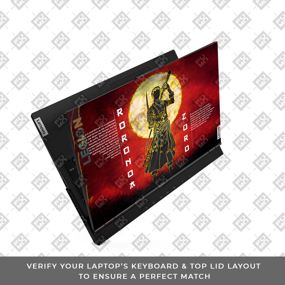Zoro Under Golden Moon Lenovo Legion 5 15ARH05 Laptop Skin