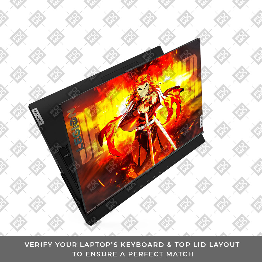 Flame Hashira Rengoku Lenovo Legion 5 15ARH05 Laptop Skin