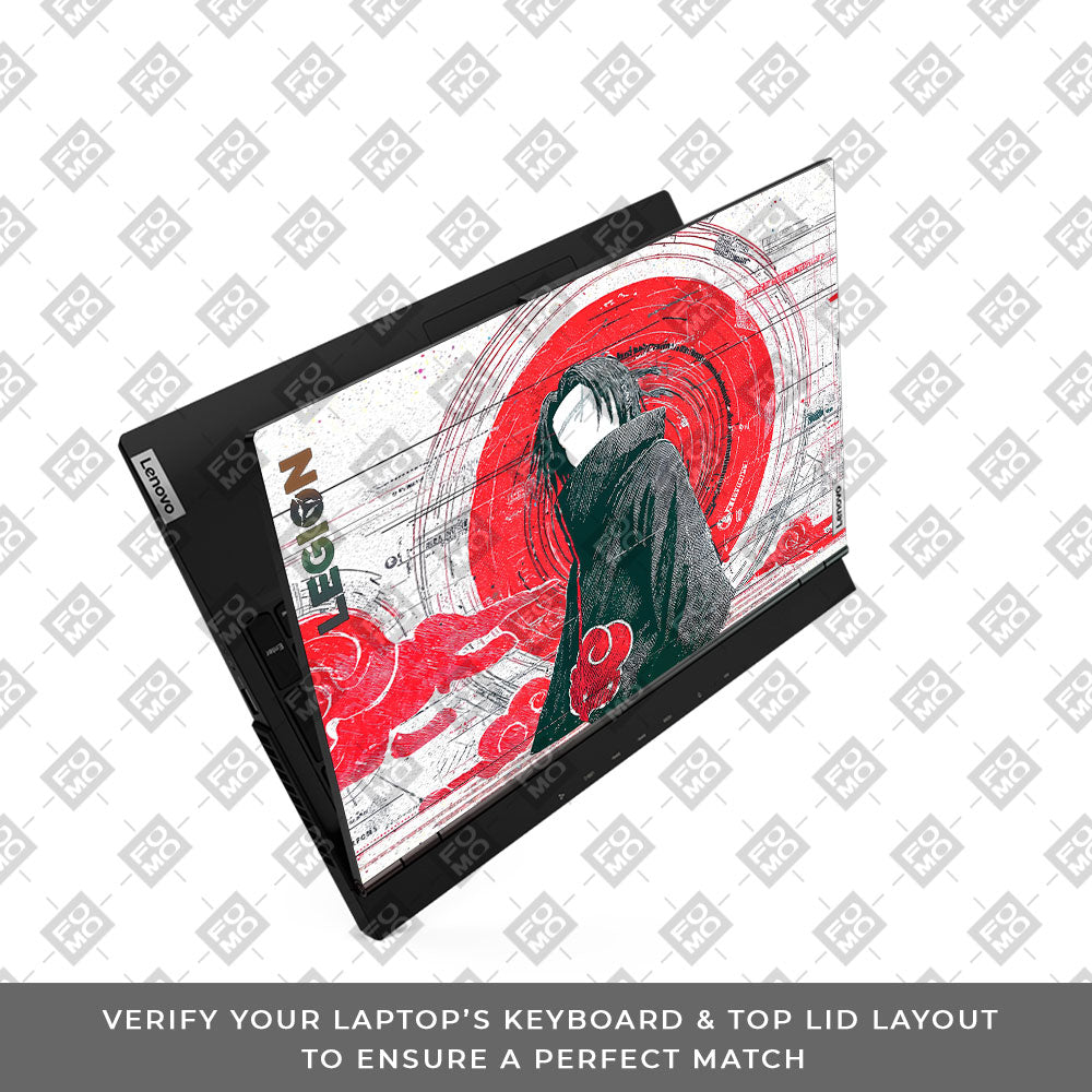 Itachi Uchiha Mark of the Akatsuki Lenovo Legion 5 15ARH05 Laptop Skin