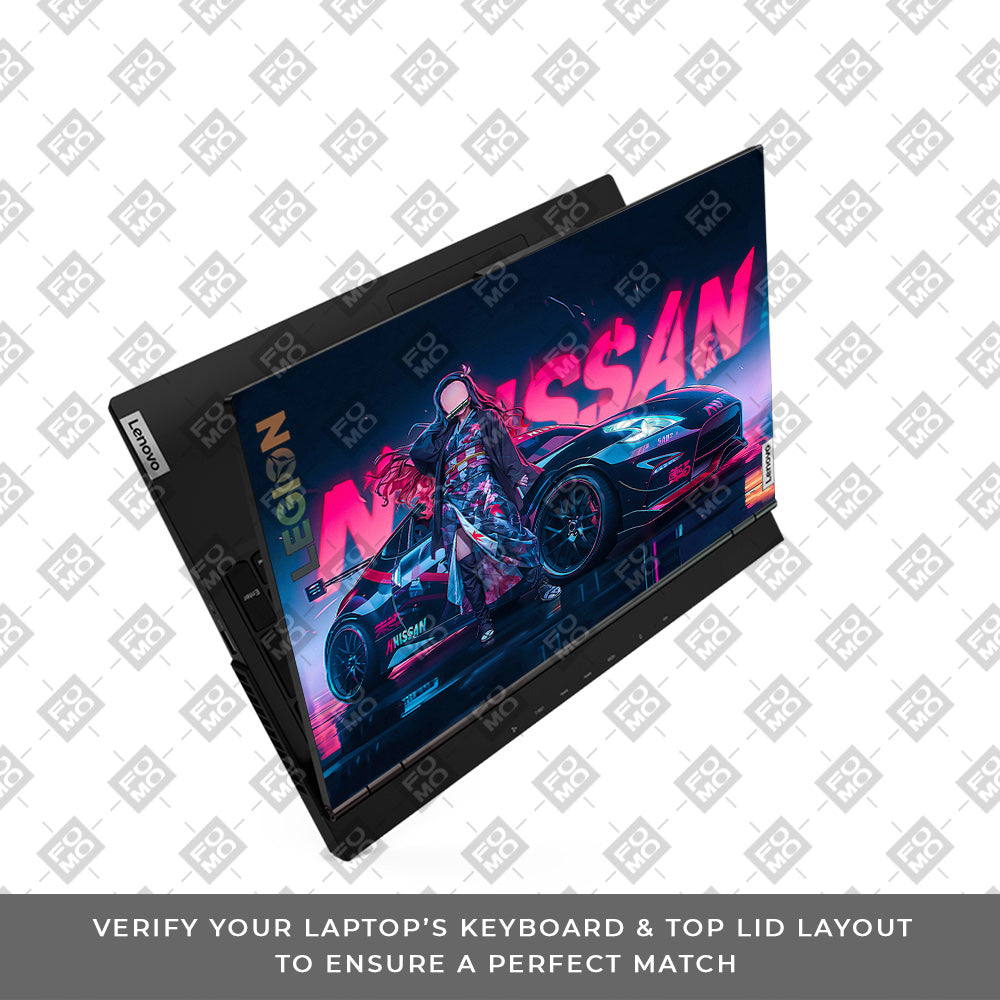 Neon Bloom Nezuko Racer Lenovo Legion 5 15ARH05  Laptop Skin