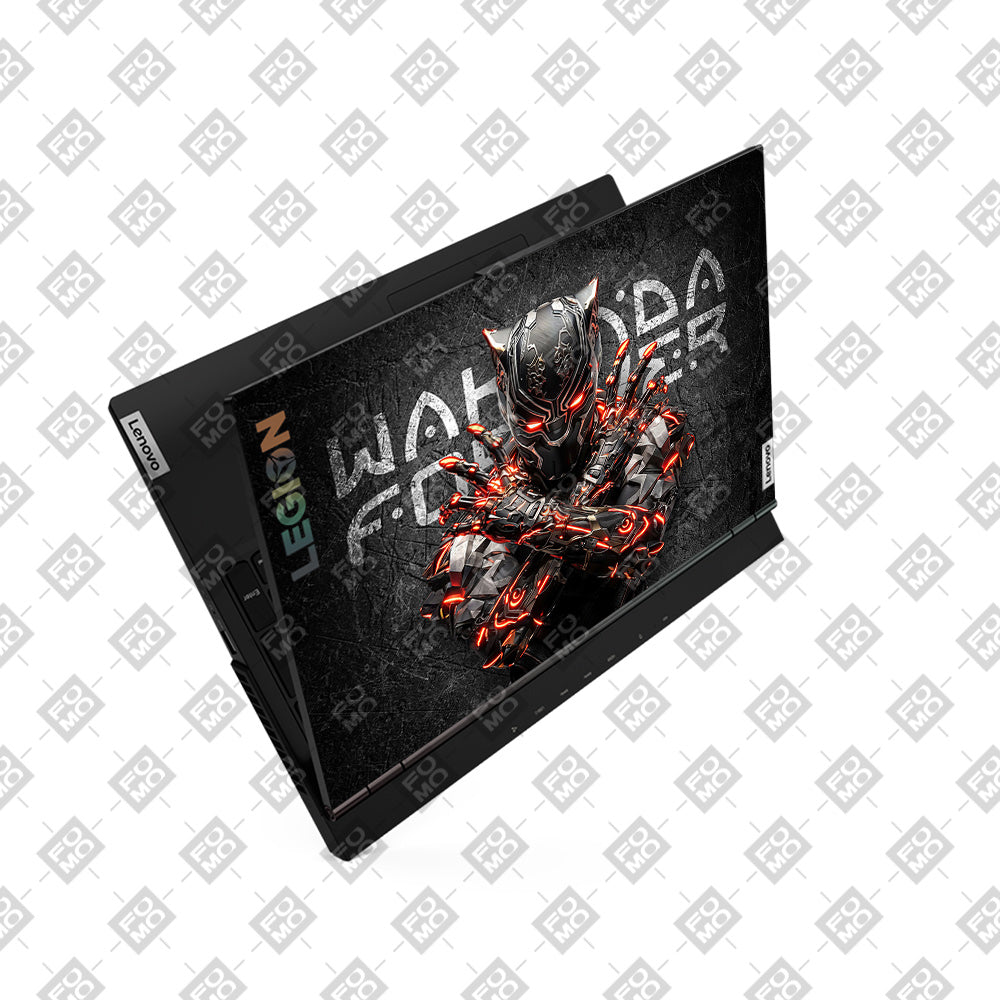 Black Panther Glowing Fury Lenovo Legion 5 15ARH05 Laptop Skin