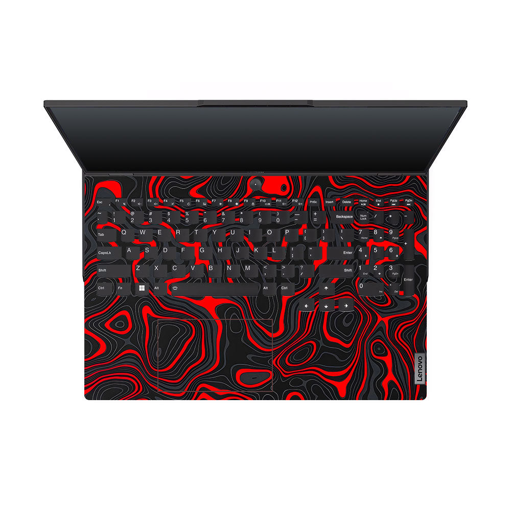 Crimson Waves Lenovo Legion 5 Pro 16IRX8 and 16IRX9 Laptop Skin