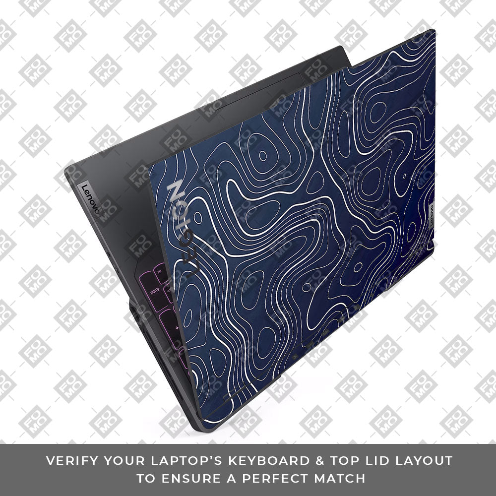 Fluid Lines Design Lenovo Legion 5 Pro 16IRX8 and 16IRX9 Laptop Skin