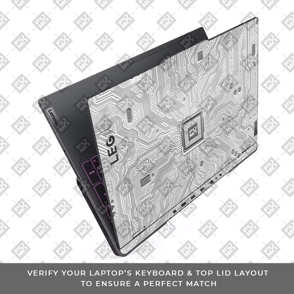 FOMO Circuit Light Mode Lenovo Legion 5 Pro 16IRX8 and 16IRX9 Laptop Skin