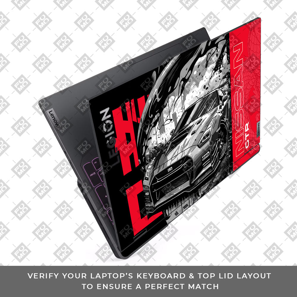Nissan GTR Thrill Lenovo Legion 5 Pro 16IRX8 and 16IRX9 Laptop Skin